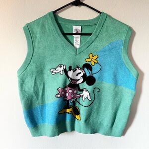 Disney Mickey & Co Minnie Mouse Knit Sweater Vest XL